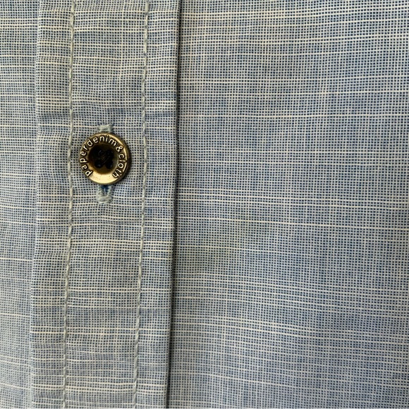 Boys Paper Denim & Cloth Button up Shirt Light blue SZ (10/12) - Picture 10 of 10